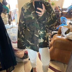 Camo oversized jacket